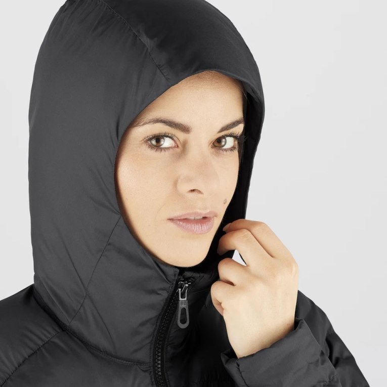 Salomon Essential Xwarm Long Women's Insulated Jackets Black | CA 31M72